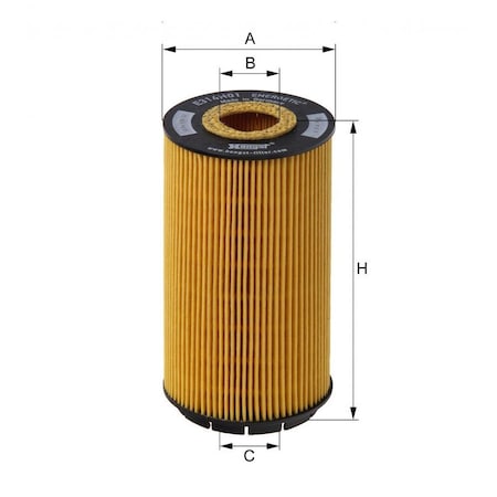 Hengst Oil Filter, E314H01D58 E314H01D58